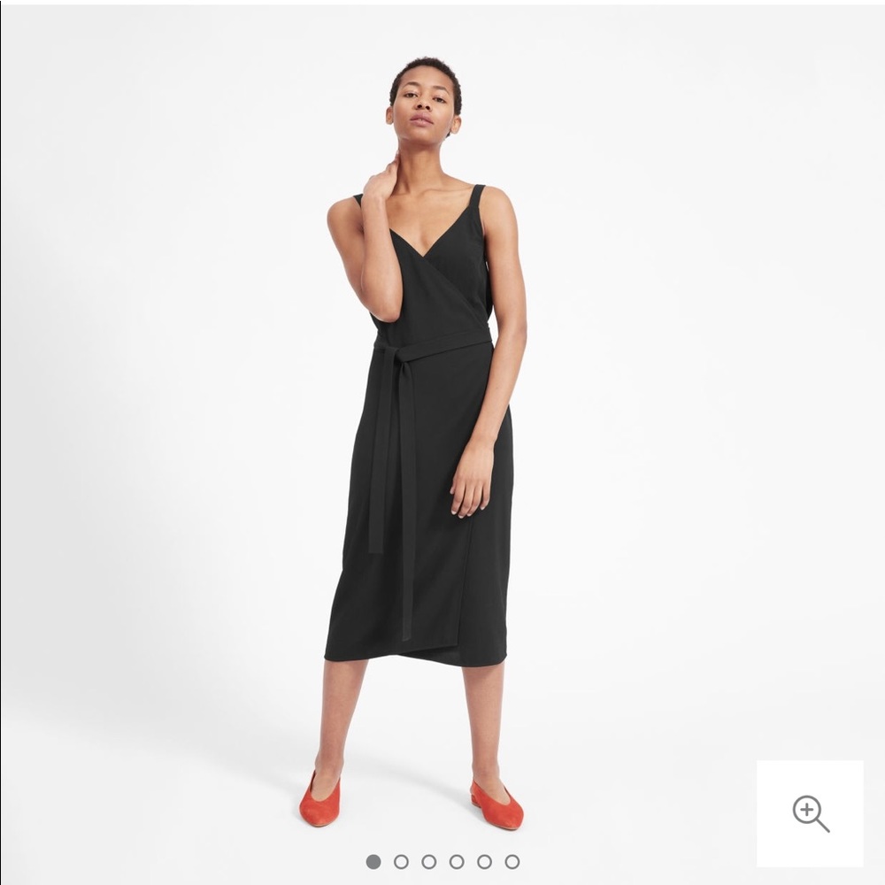 Everlane Japanese GoWeave Tank Wrap Dress